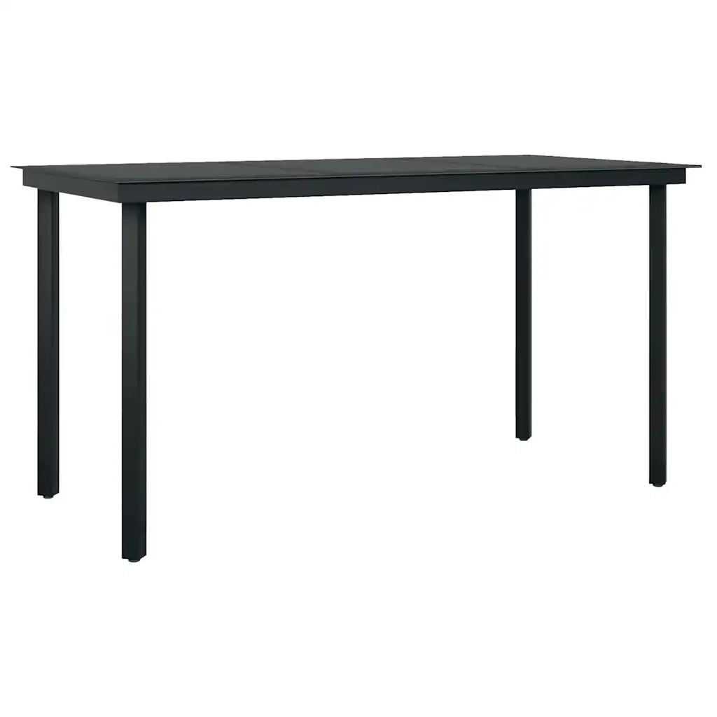 Set da Pranzo da Giardino 5pz | Set Salotto da Giardino con Cuscini Polyrattan Vetro