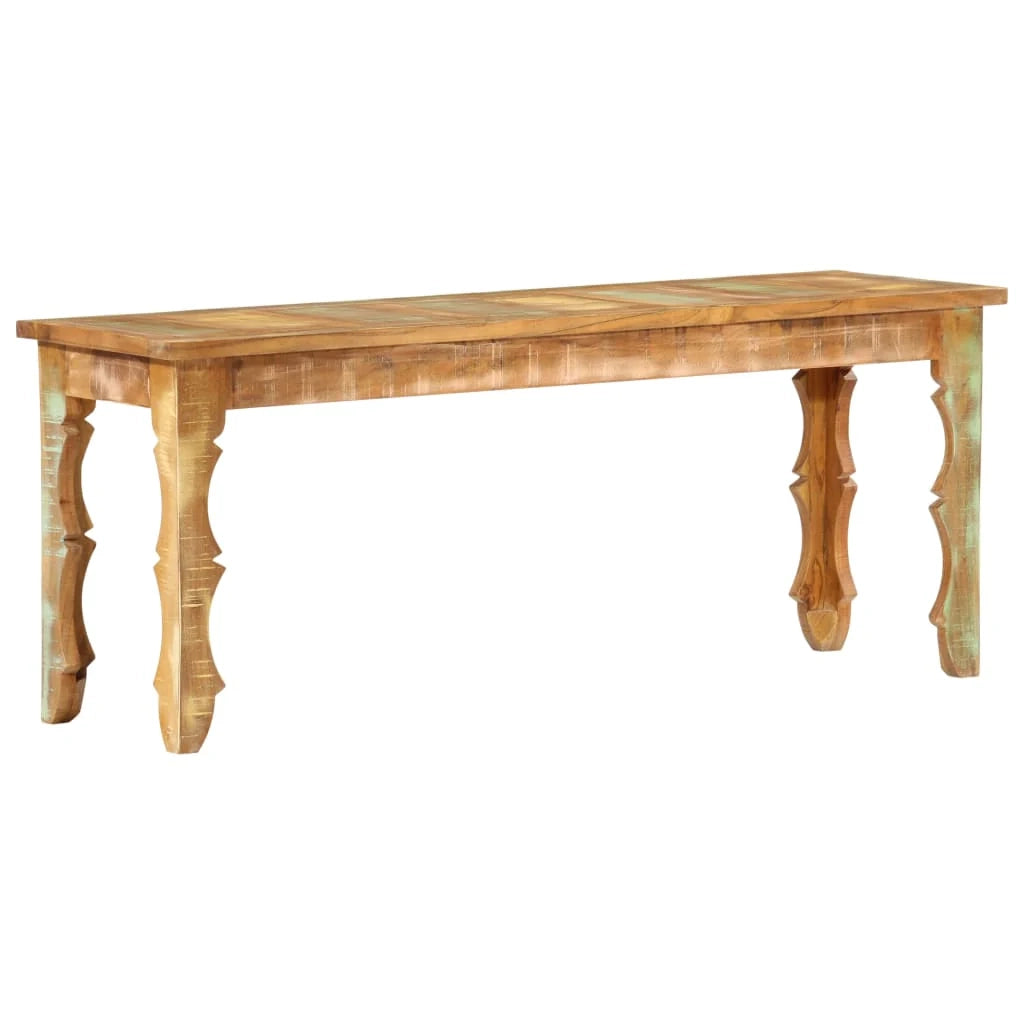 Panca 110 x 35 x 45 cm in legno massello di recupero 02_0011014