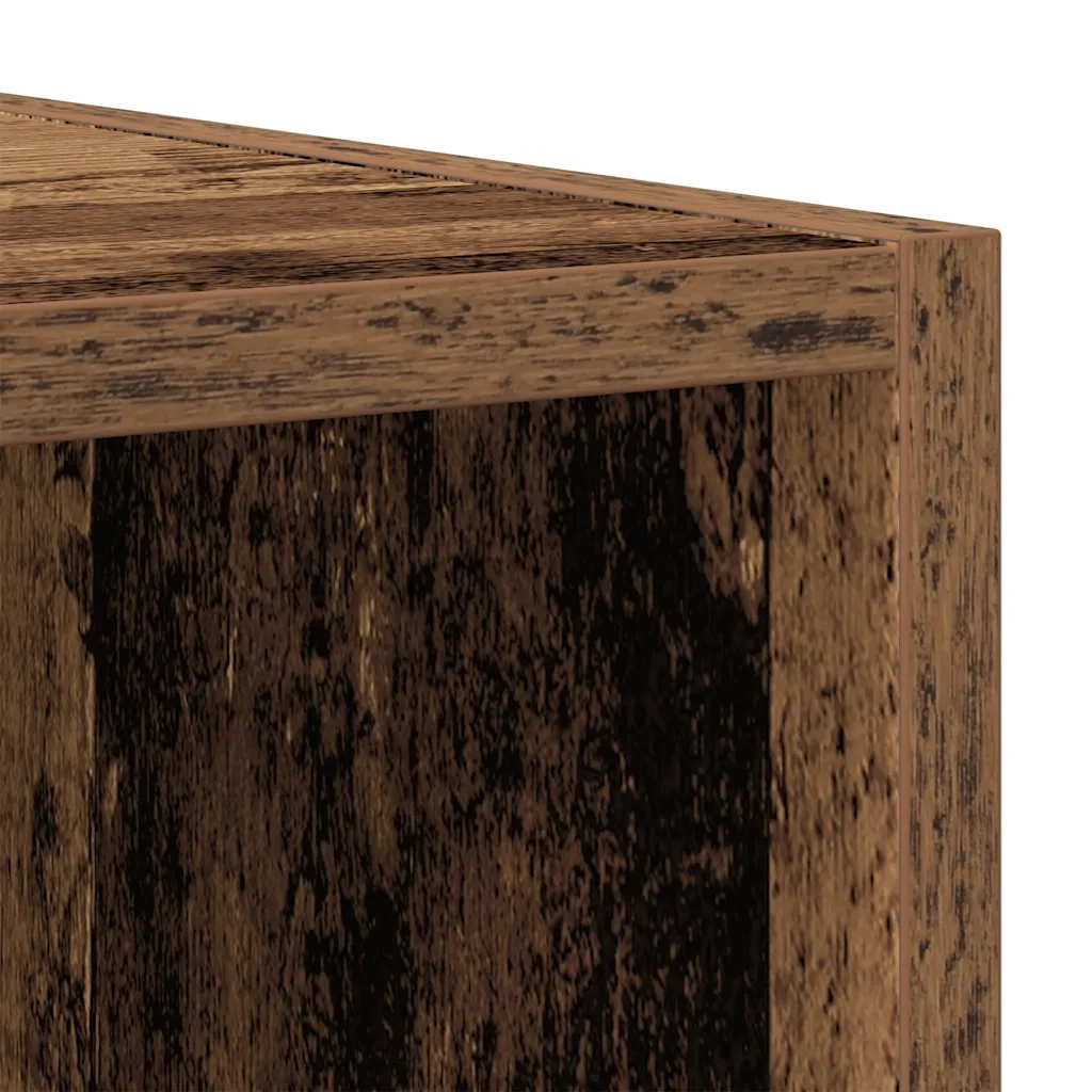Libreria-Credenza-Armadietto Portaoggetti Legno Antico 66x30x98 cm Legno Multistrato