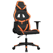 Sedia da Gaming | Sedia da e-sports Nero e Arancione in Similpelle