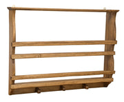 Biscottini PIATTAIA COUNTRY IN LEGNO MASSELLO DI TIGLIO FINITURA NATURALE L85XPR15XH65 CM. MADE IN ITALY