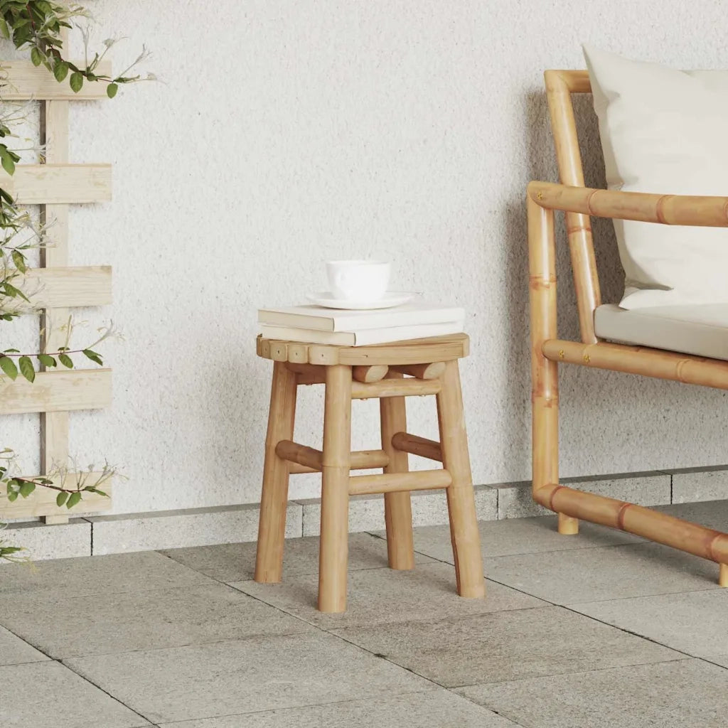 vidaXL Pouf Marrone 30 x 30 x 36 cm Bambù
