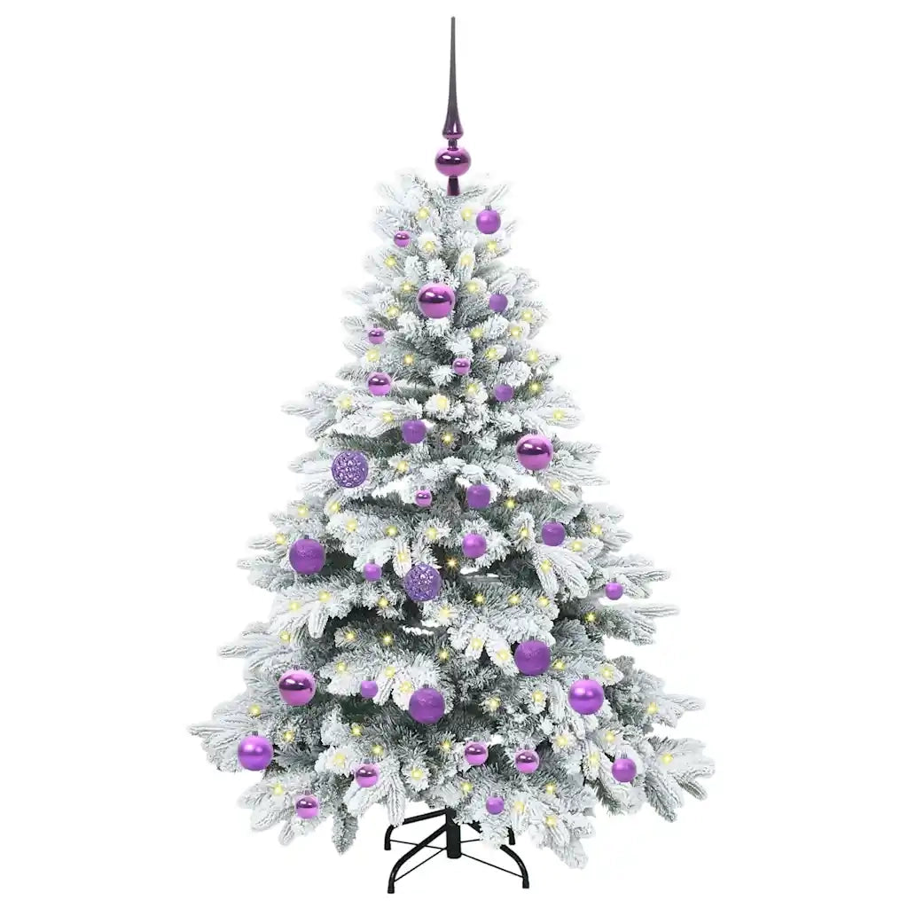 Albero di Natale artificiale con 150 LED Bianco 120 cm PE e PVC 3397594