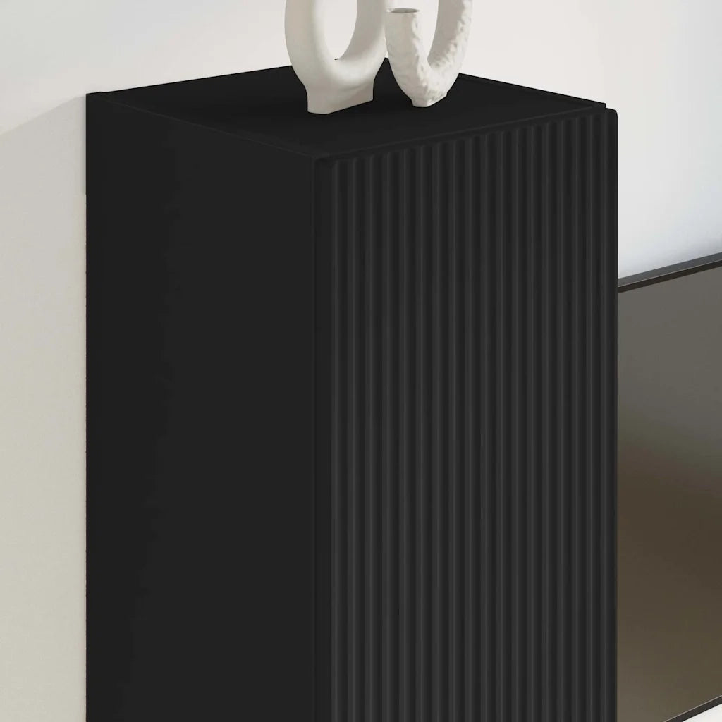 Mobile TV da parete 2 pcs Nero 30 x 31 x 60 cm 892272