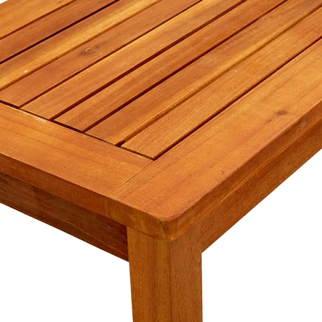 Tavolino da Giardino-Tavolo da esterno 50x35x36 cm in Legno Massello di Acacia