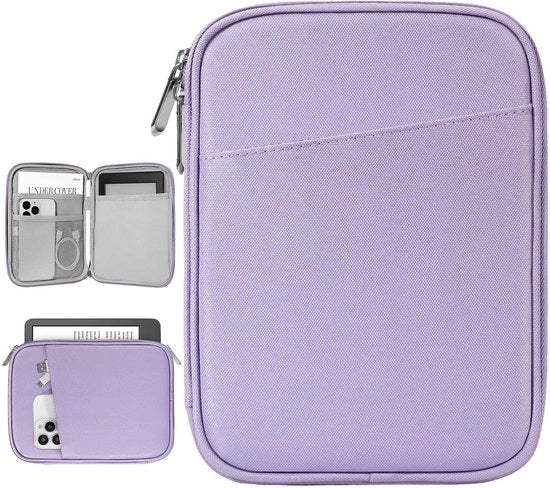 Protezione Premium per Tablet 6-7 pollici - E-reader - Resistente allo shock - Rivestimento morbido - Chiusura sicura con cerniera - Custodia per tablet