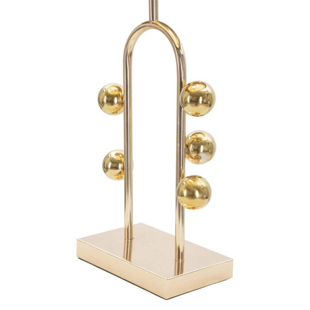 Lampada da Tavolo VKH127, Nero, Metallo, 32,5x32,5x61 cm