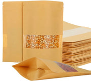 Sacchetti di cartone 200 pezzi - Impermeabili - Adegui per finestre - Per spezie/noci/snack - Sacchetti per alimenti