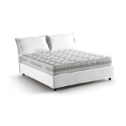 Letto Matrimoniale Amy, Letto Matrimoniale Materasso Incluso Made in Italy, Bianco