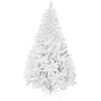 Albero di Natale Bianco con 550 Rami in PVC per Uso Interno, Ø102  x 180cm