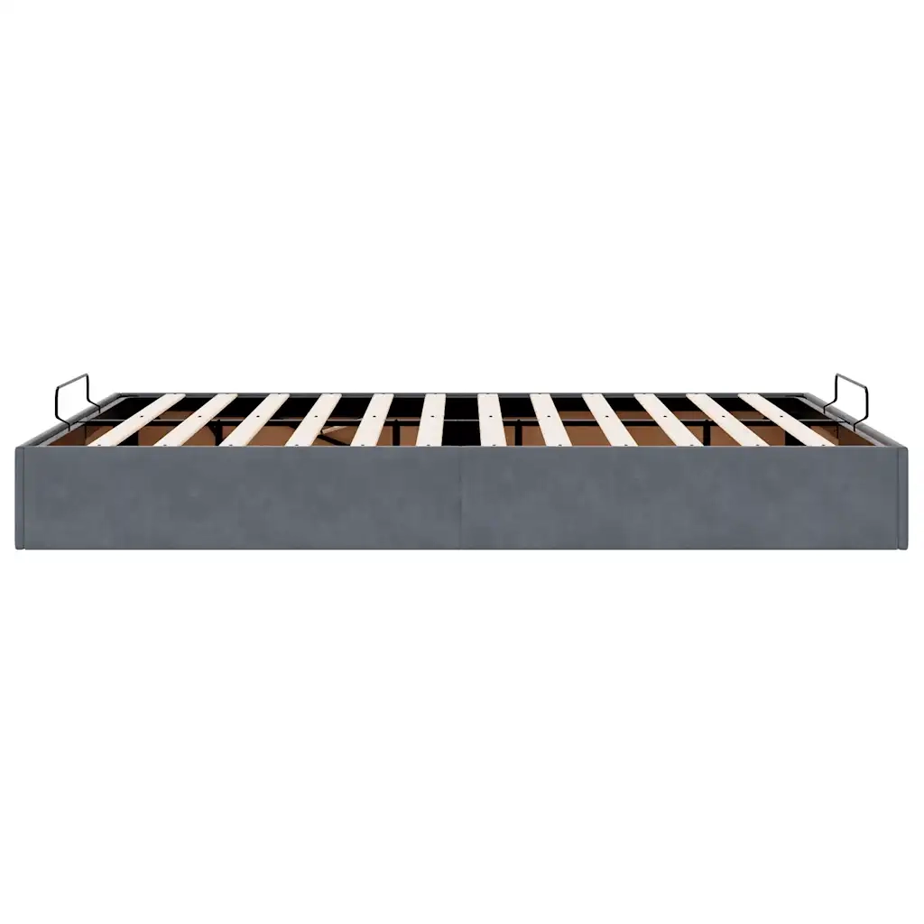 Struttura Letto Pouf Senza Materasso 140x190 cm Velluto 3310962