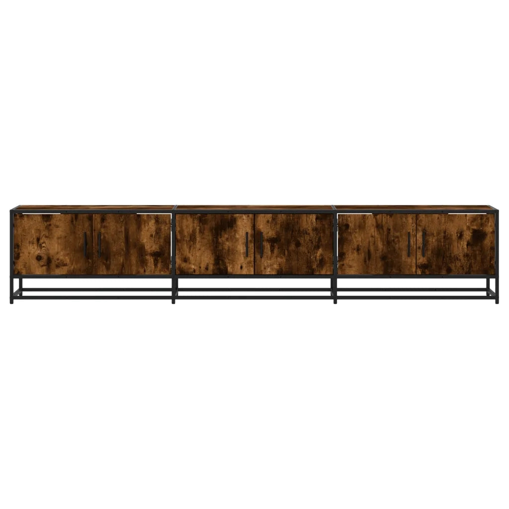 Mobile TV Rovere Fumo 210x35x41 cm in Truciolato 3300792