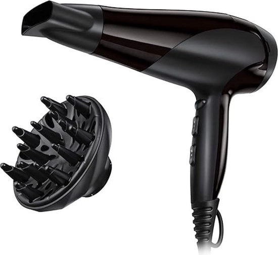 Asciugacapelli - Asciugacapelli Ionico - Faccia di Föhn - Capelli Ricci - Anti Pelo Secco
