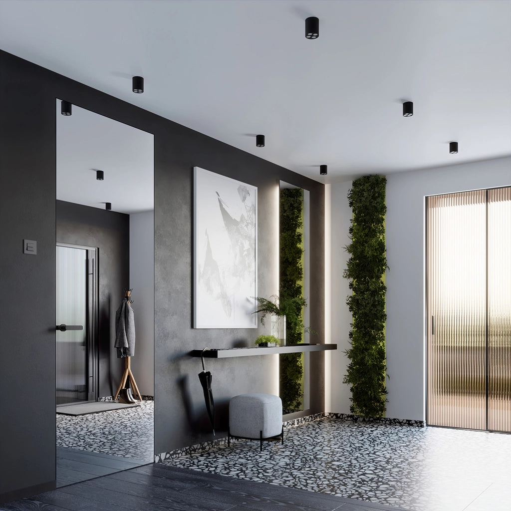 Spot soffitto tubo nero LED 9W PureLume Vivien PU1210