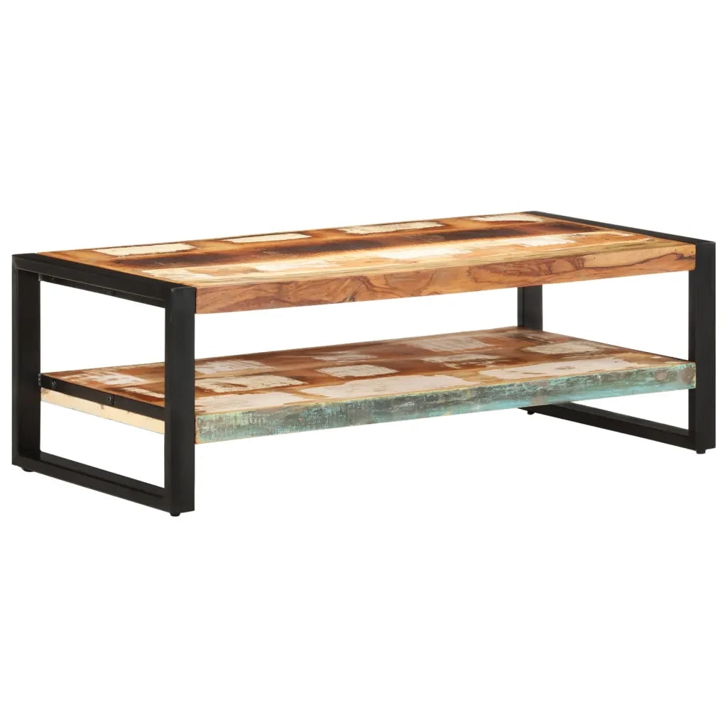 Tavolino da salotto | Tavolino da caff¨¨ | Tavolino da Soggiorno 120x60x40 cm in Legno Massello di Recupero