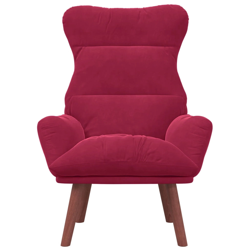 poltrona Rosso Vino 69 x 74 x 93 cm Velluto 42001839