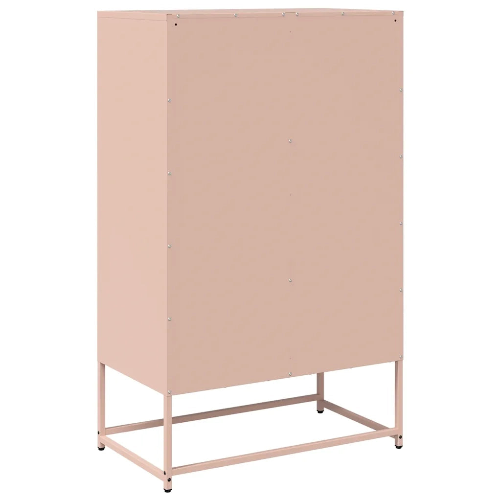 Credenza Rosa 68x39x111,5 cm Acciaio
