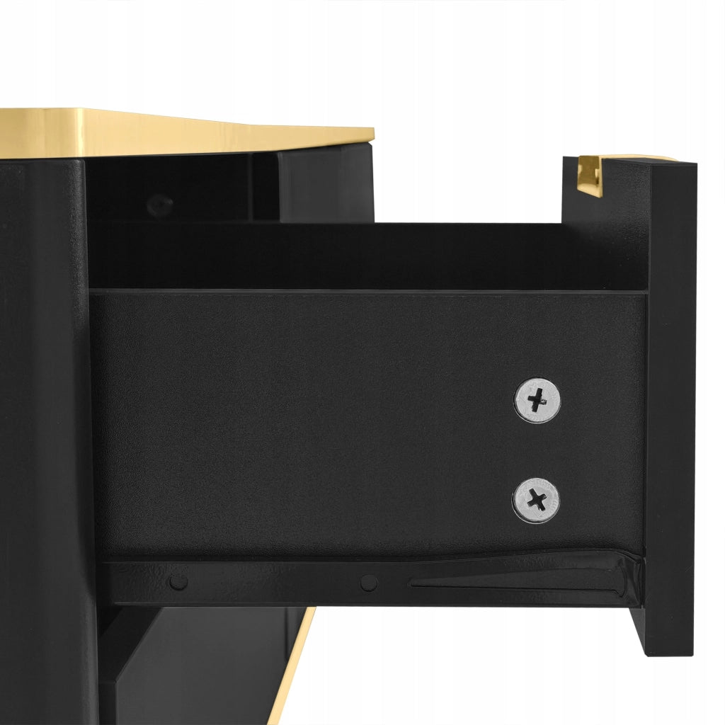 Mobile TV con 2 cassetti e 2 ante - Xylo - Gambe in marmo