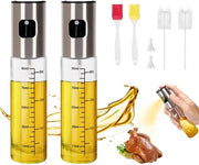 Set di pennelli da olio, 100 ml, per cucinare, grigliare, preparare insalate, cuocere (2 pezzi)
