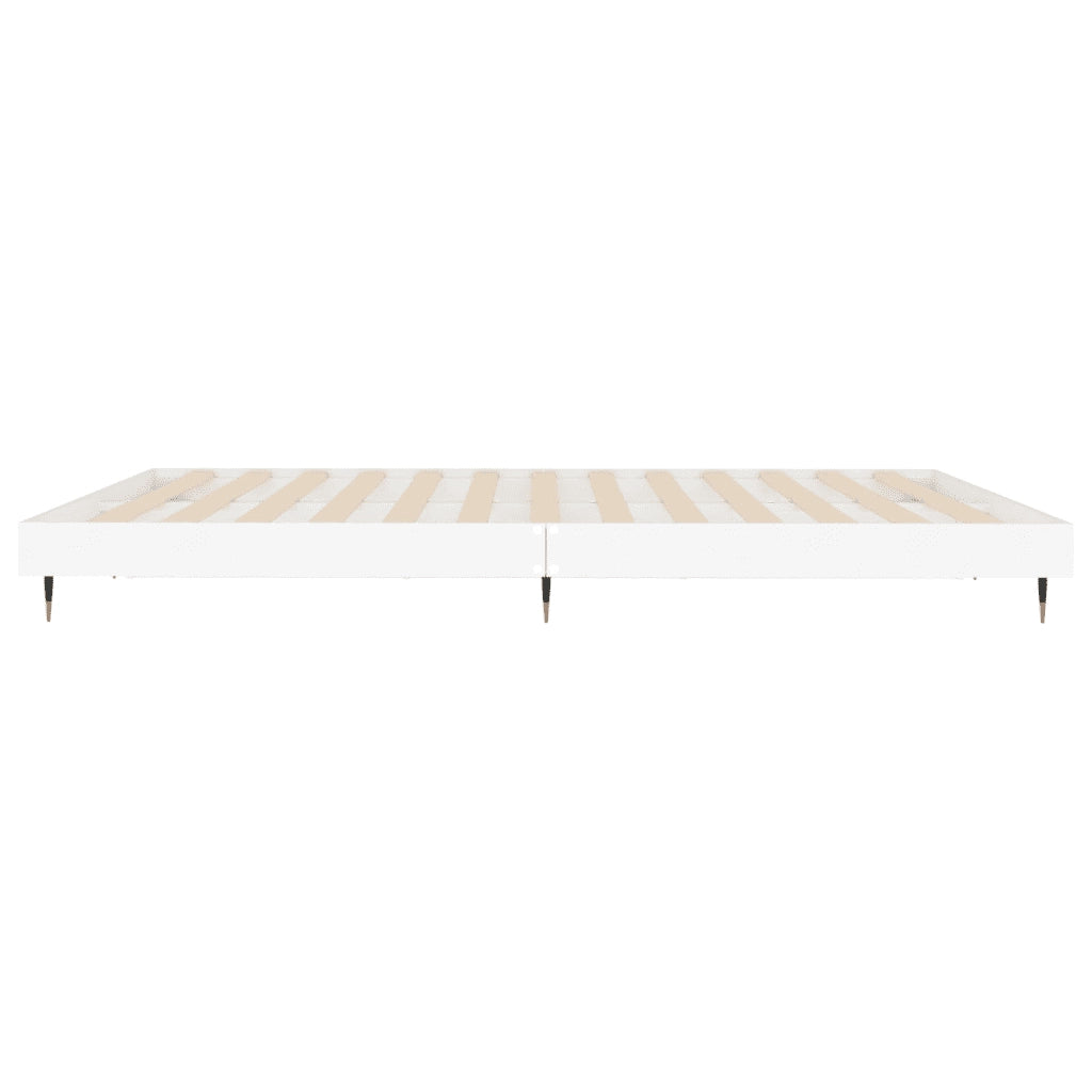 Giroletto-Struttura Letto Bianco 200x200 cm in Legno Multistrato 532441