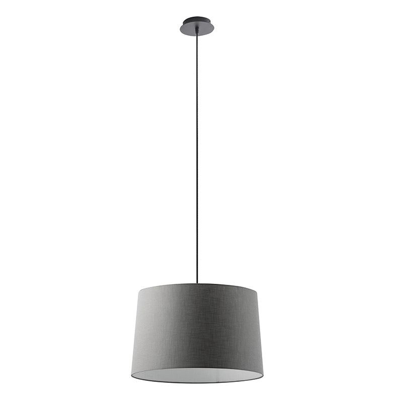 Vivien Sospensione Nera, Paralume Conico Antracite, Attacco E27, Potenza 75W, IP20, Diametro 48cm - Rossini Illuminazione