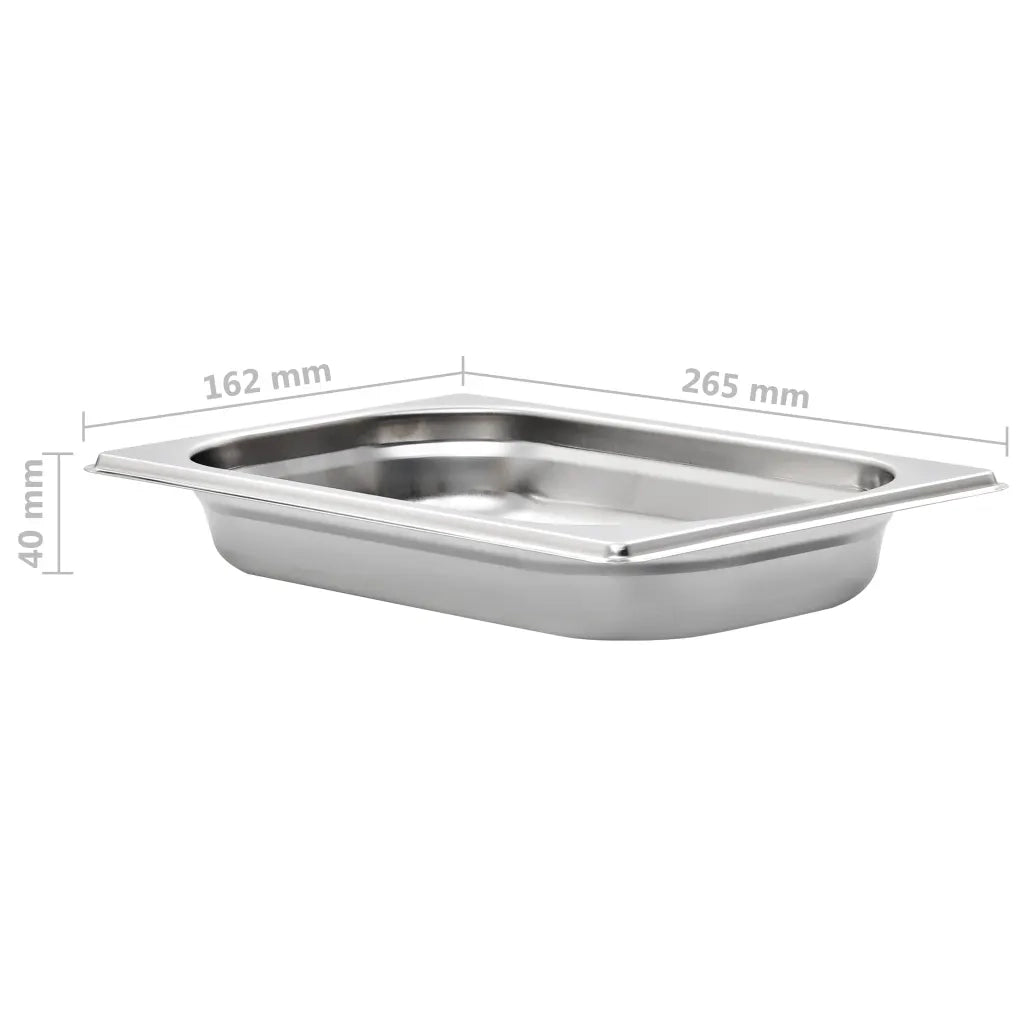 Contenitori Gastronorm 12 pz GN 1/4 40 mm in Acciaio Inox 50900