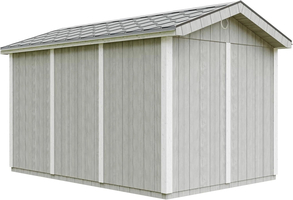 Casetta da giardino di qualit? premium 8,68 m² - H252x250x412 cm - Timbela M914-TUNDRA GREY
