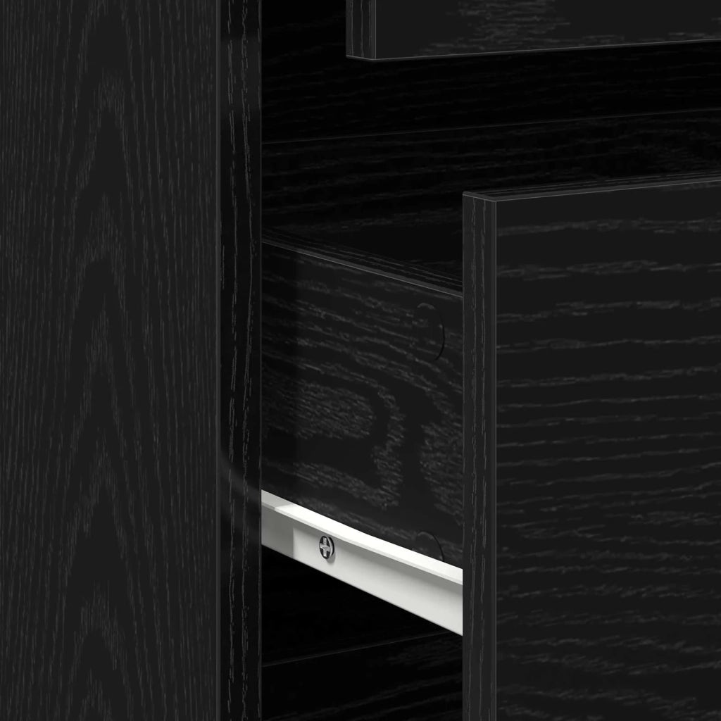 Mobile con Cassetti Nero 80 x 41 x 58 cm Legno multistrato CFW6716428