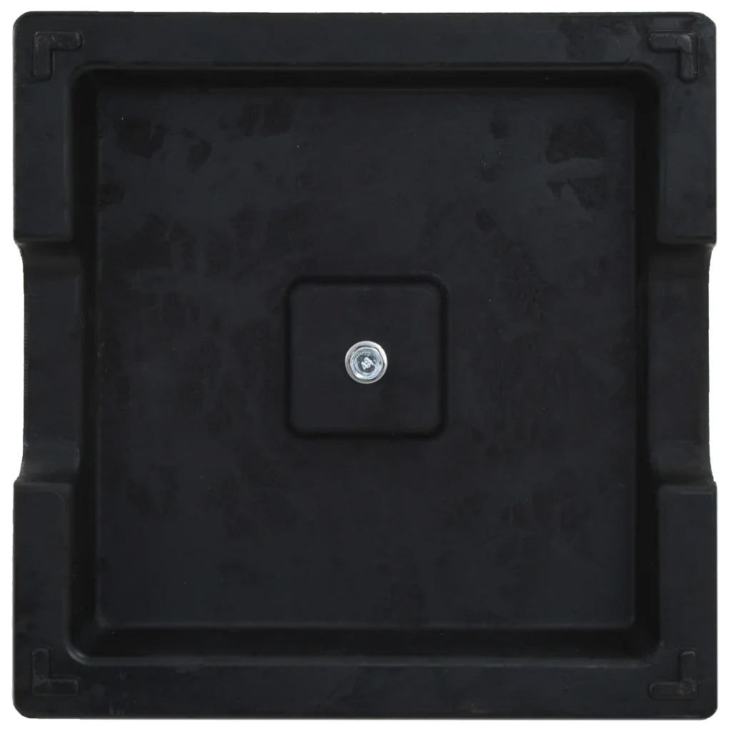 Base per Parasole Quadrata in Poliresina 8 kg Nera cod mxl 47960