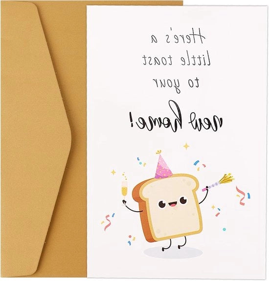 Carta di benvenuto per coppia - Carta di auguri per il primo appartamento - Wenskaarten Gefeliciteerd - Regalo di benvenuto