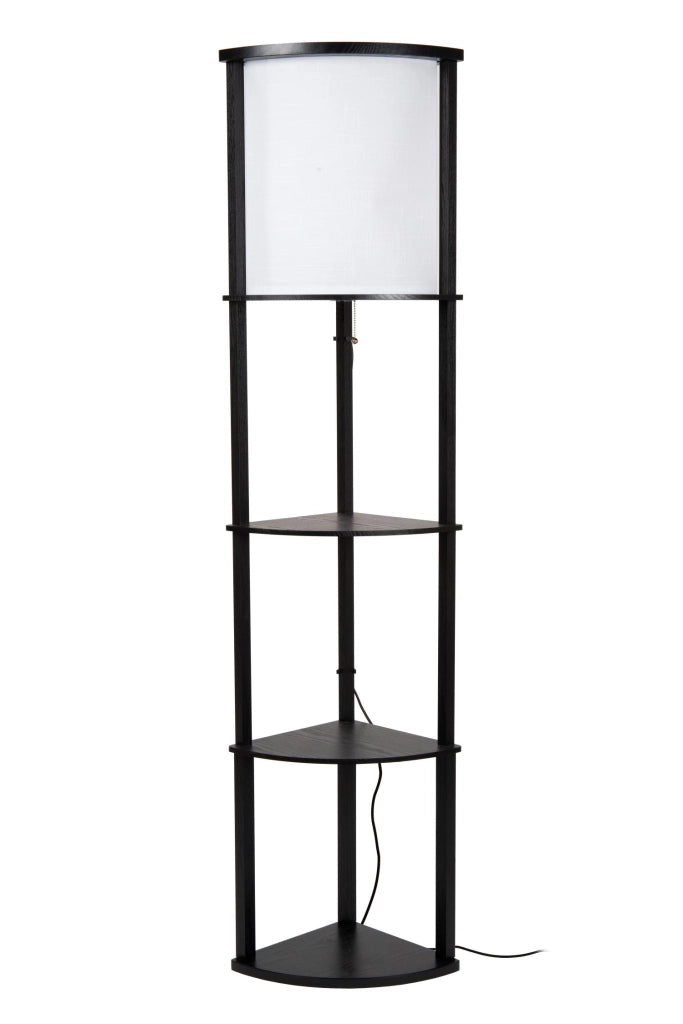 Lampada da terra MENNO scandinava 1xE27 nera crema Lucide