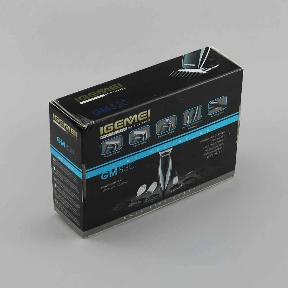 Trade Shop - Trimmer Tagliacapelli Barba Rasoio 3in1 Professionale Elettrico Con Filo Gm-830 -