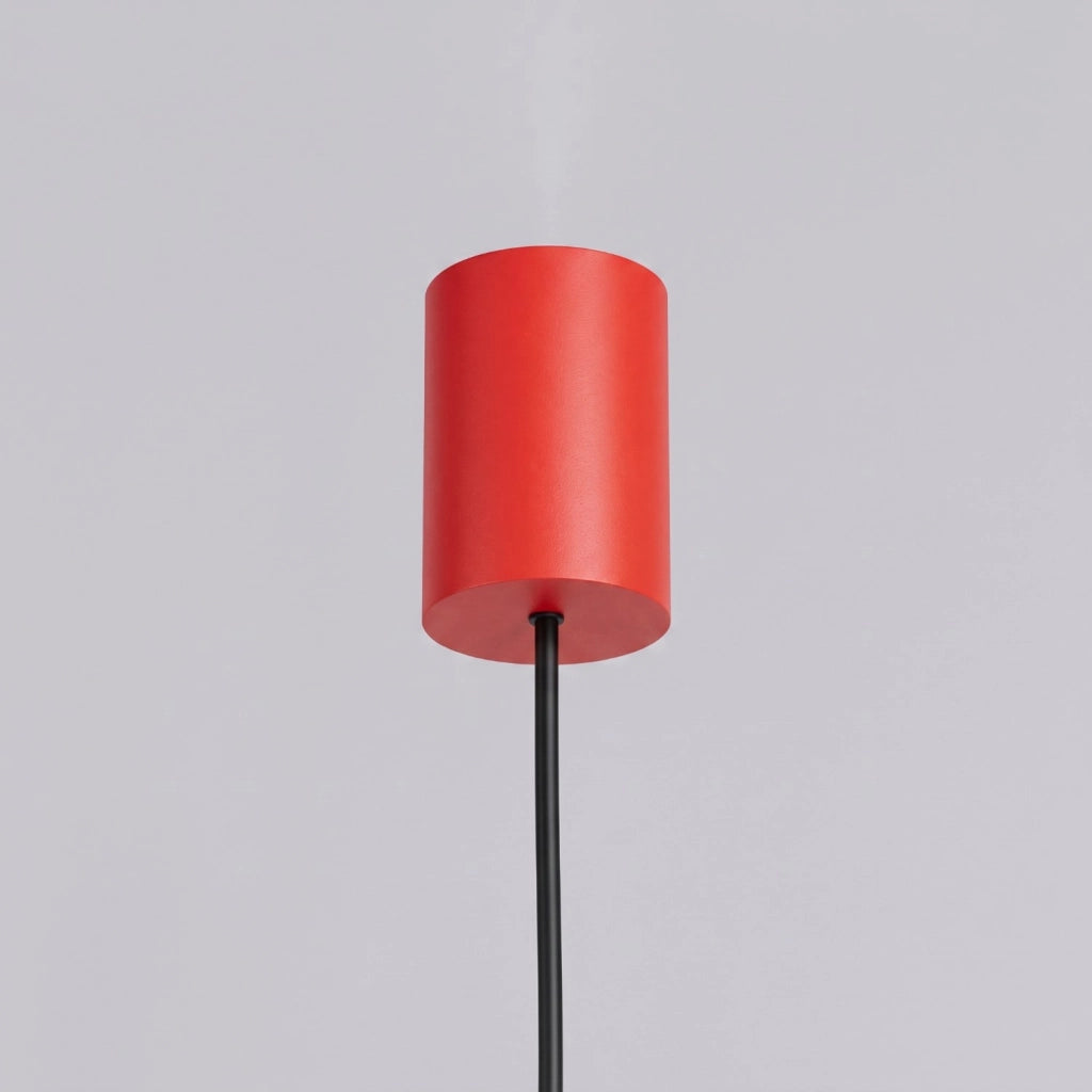 Lampadario RAYO 4 rosso
