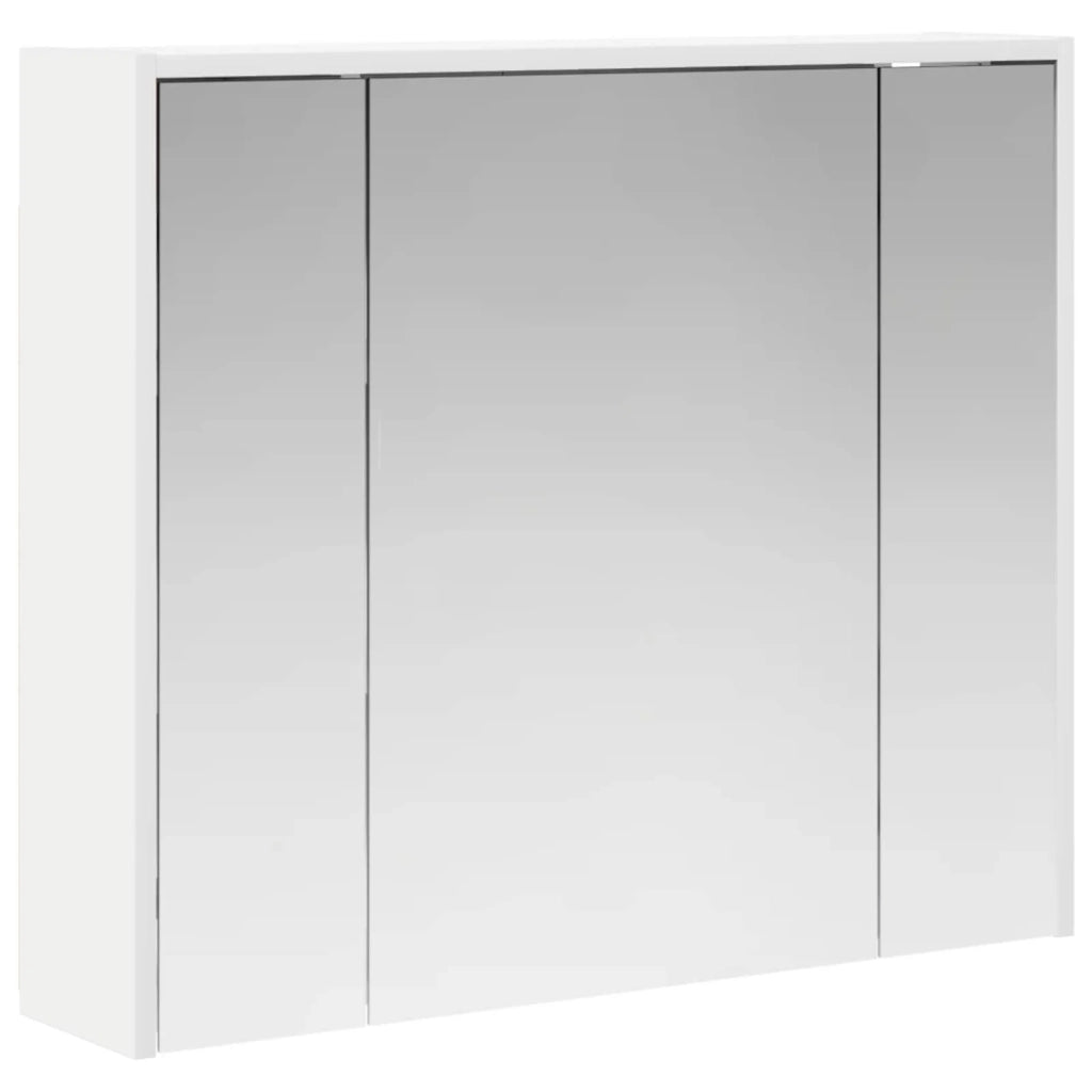 Mobiletto per specchio da bagno Bianco 73,5 x 16 x 62,5 cm