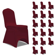Coprisedie in Tessuto Elasticizzato Borgogna 18 pz cod mxl 60451