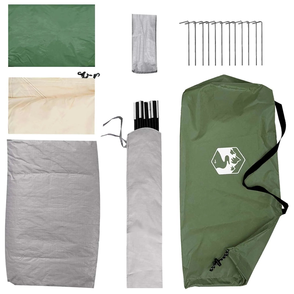 Tenda da campeggio Verde 4 persone Poliestere e Acciaio 42028647