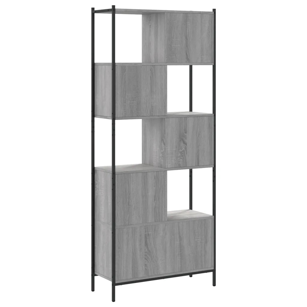 Libreria Grigio Sonoma 72x28x172 cm in Legno Multistrato 3213655