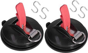 Due pezzi - Zavorra con anello a gancio - Fermo zavorra - Adatto per cucina, bagno e wc - Riciclabile - Consegna compresa 4 ganci - Nero