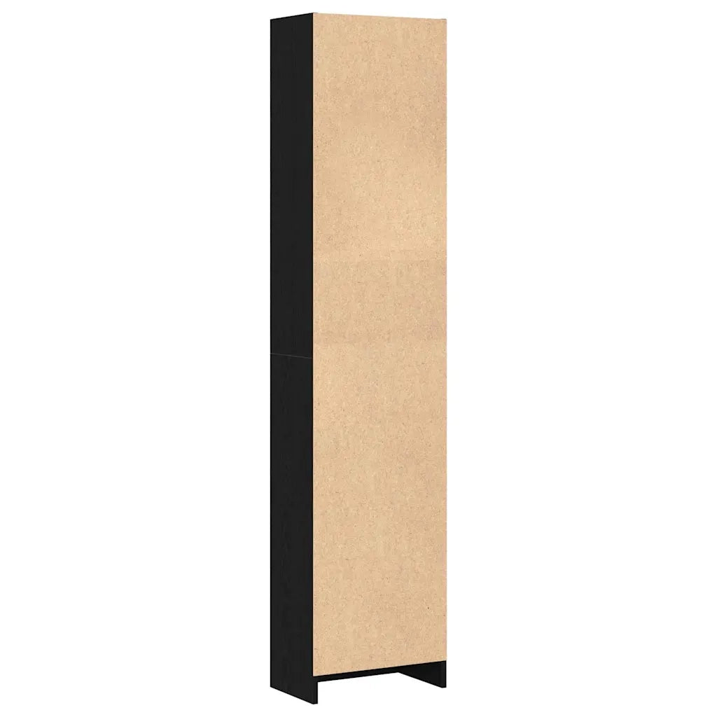 Libreria Rovere Nero 40x24x176 cm in Legno Multistrato