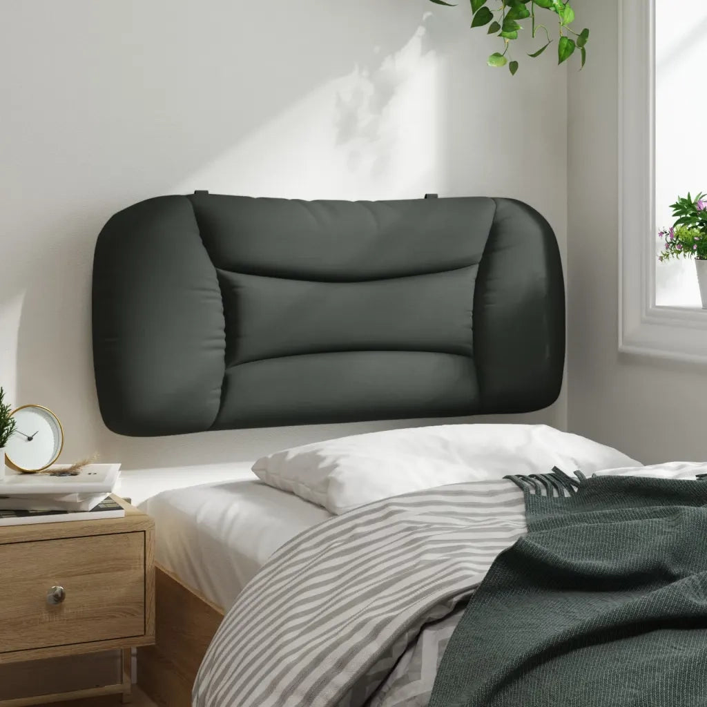 Cuscino Testiera Grigio Scuro 80 cm in Tessuto