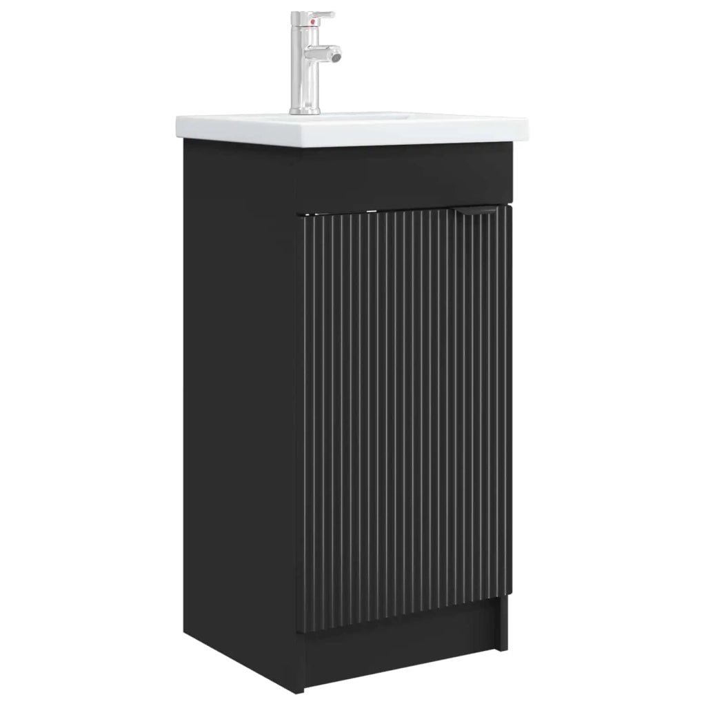 Mobile da bagno con lavabo Nero 42 x 40 x 84,5 cm 890085