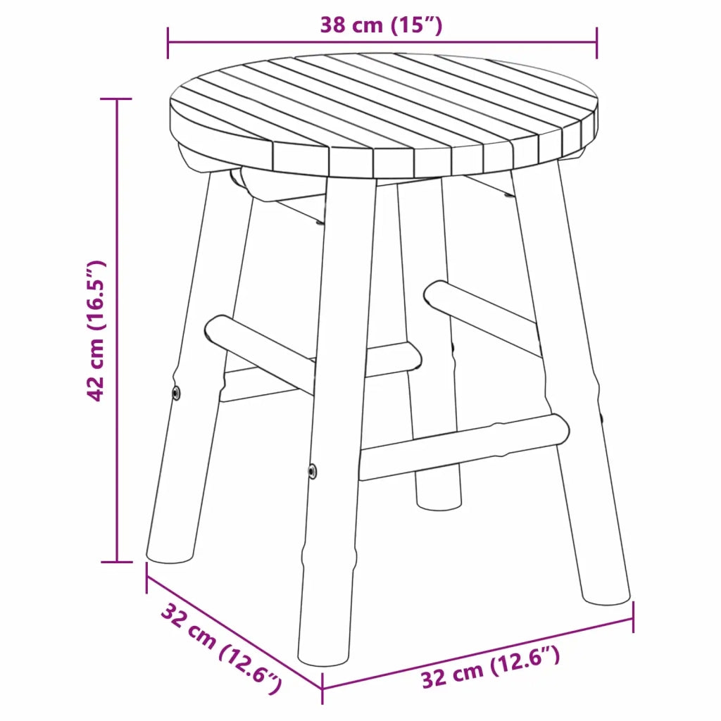Panca da Giardino Marrone Chiaro ? 38 x 42 cm Bamb¨´ CFW8292631