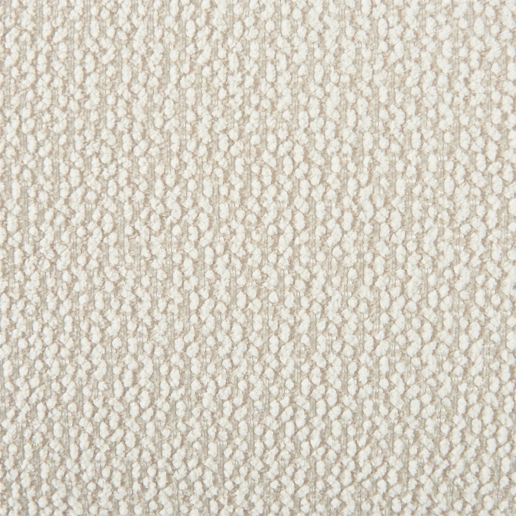 Poltrona in tessuto ciniglia sottovuota e compressa, crema