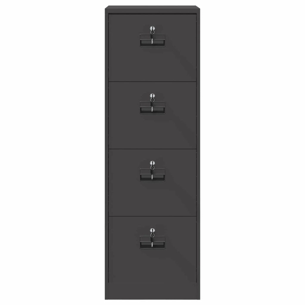 Armadio per File con cassetto Nero 45,5 x 42 x 139 cm CFW3532529