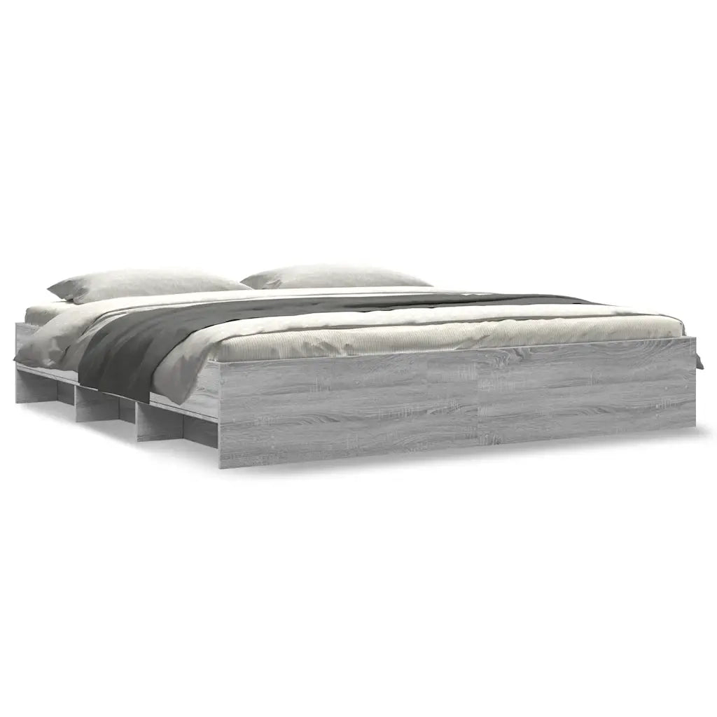 Giroletto senza Materasso Grigio Sonoma 180x200 cm Truciolato