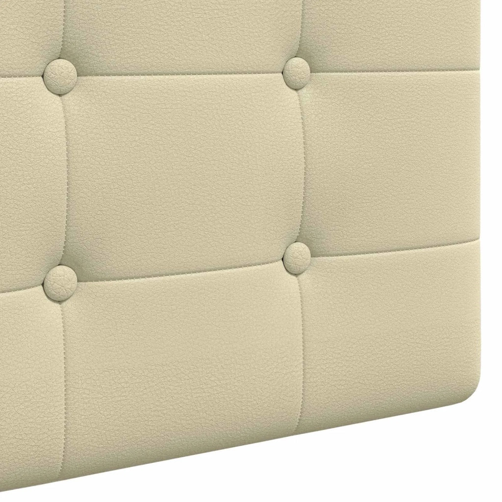 Testiera sospesa Con luce LED Crema Similpelle
