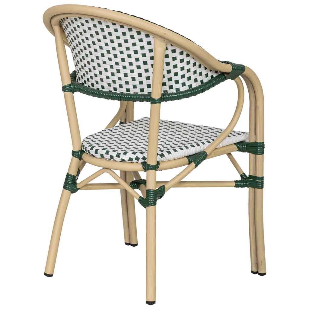 Fauteuil in rotin sintetico vert 56x60x85 cm (hauteur)