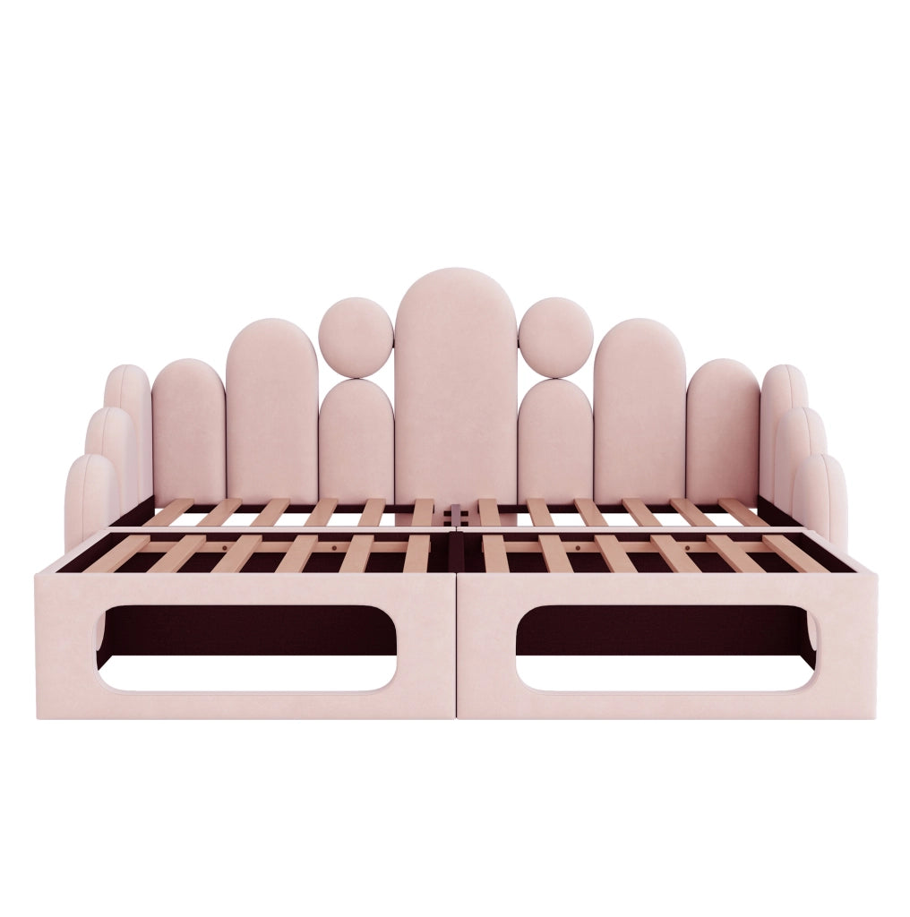 Letto multifunzione in velluto con cuccia integrata