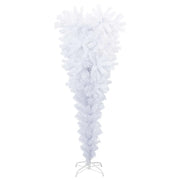Albero di Natale Artificiale Capovolto con Base Bianco 120 cm 344665
