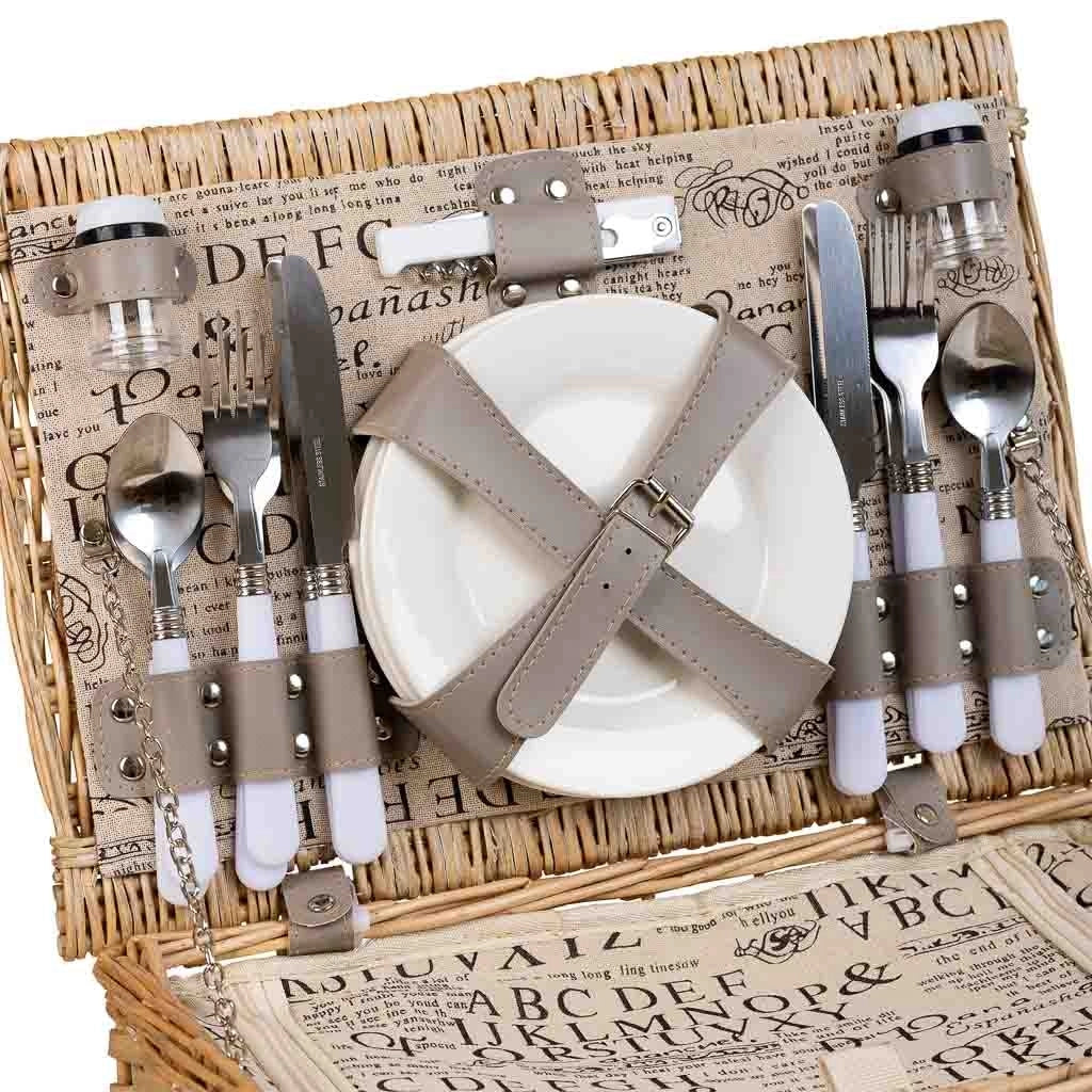 Cestino pic-nic marrone 40x28x19h